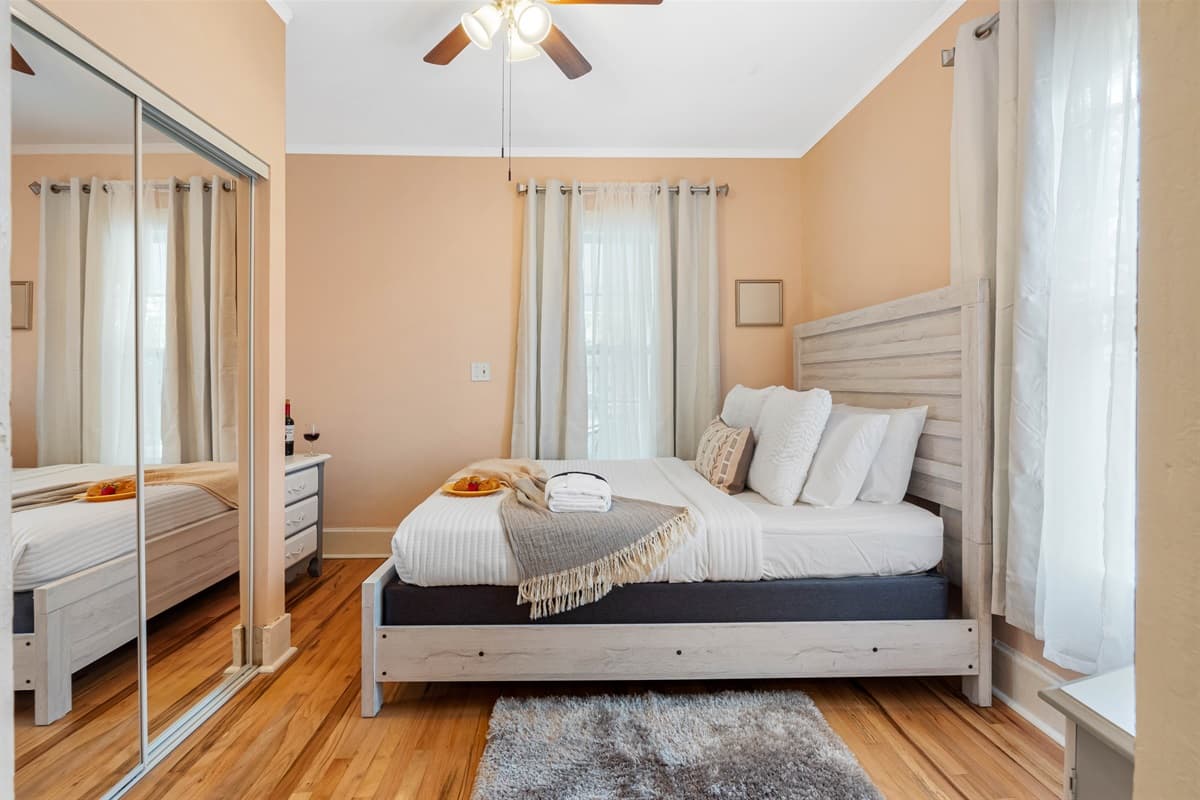 The tranquil ambiance of this Bedroom creates a serene retreat-like atmosphere.