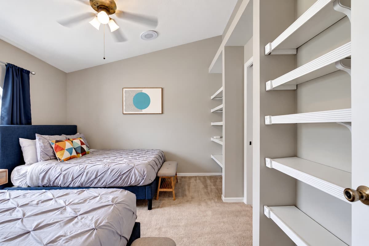 Ample closet space awaits you, providing room to store your belongings and keep your living area clutter-free.