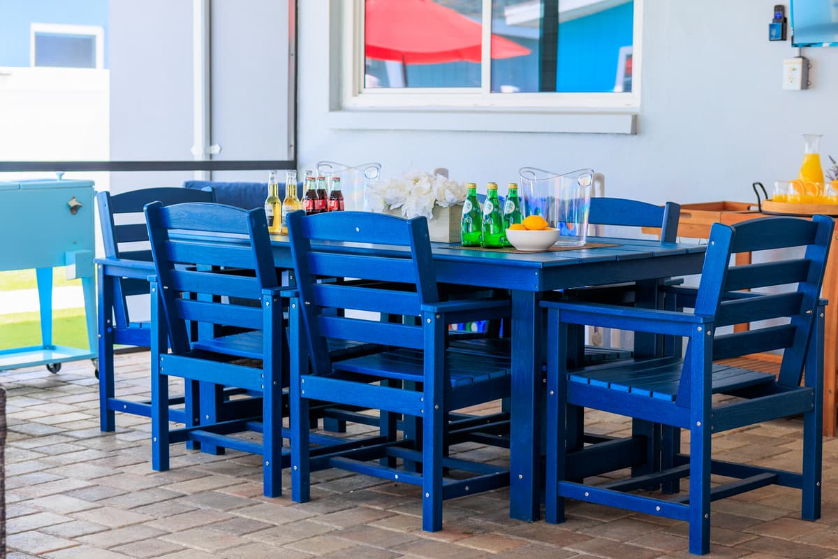 Patio at Flamingo Palms.