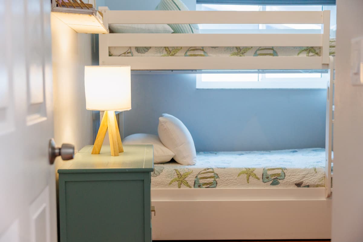 Bedroom details at Flamingo Palms.