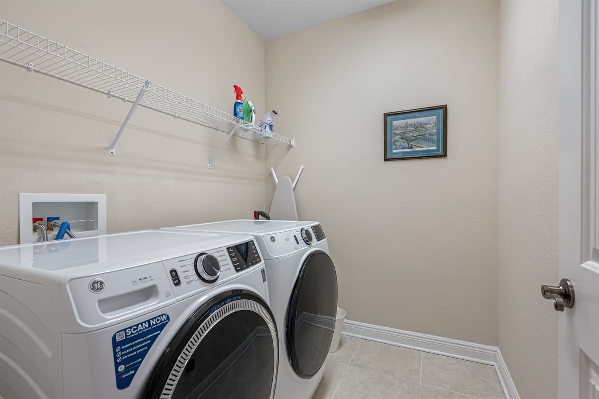 Never worry about dirty clothes during your stay! We have a washer and dryer! Your comfort is our priority! Book this property now!