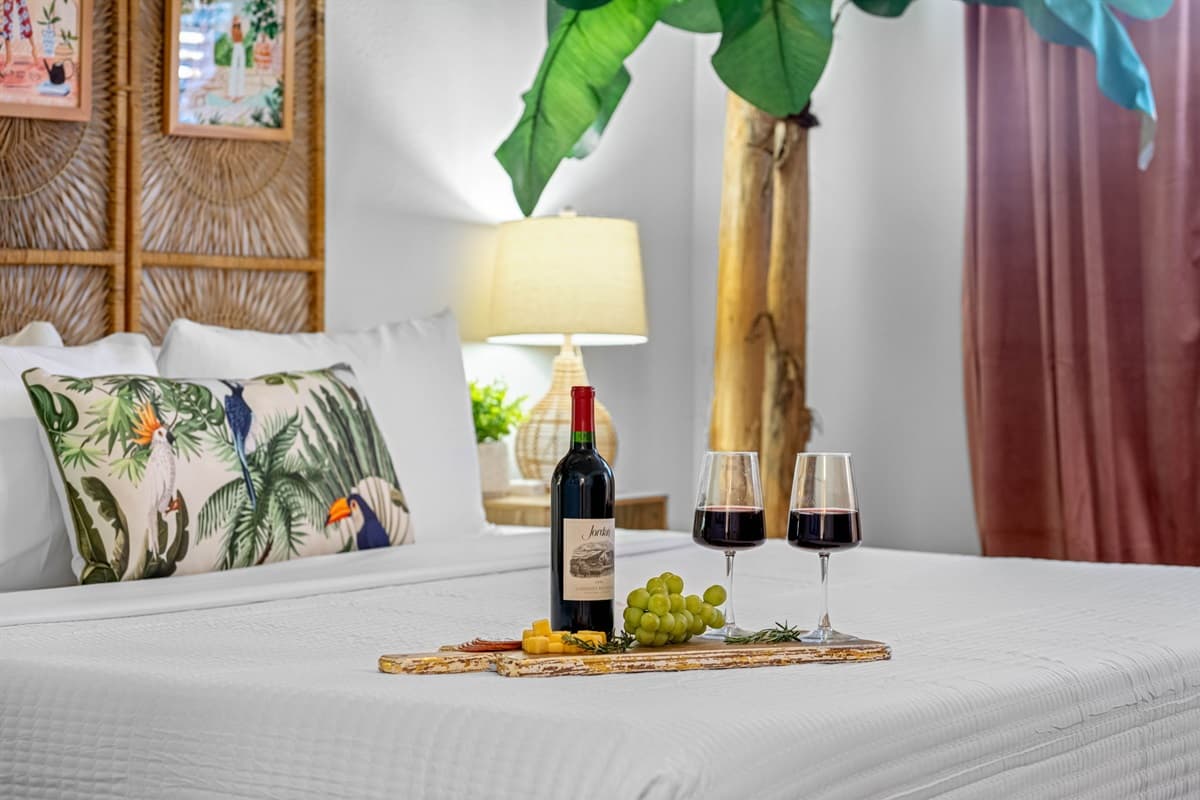 Whether you’re drifting off into a peaceful slumber or simply enjoying a slow, lazy morning, the king-size bed promises an experience of regal relaxation.