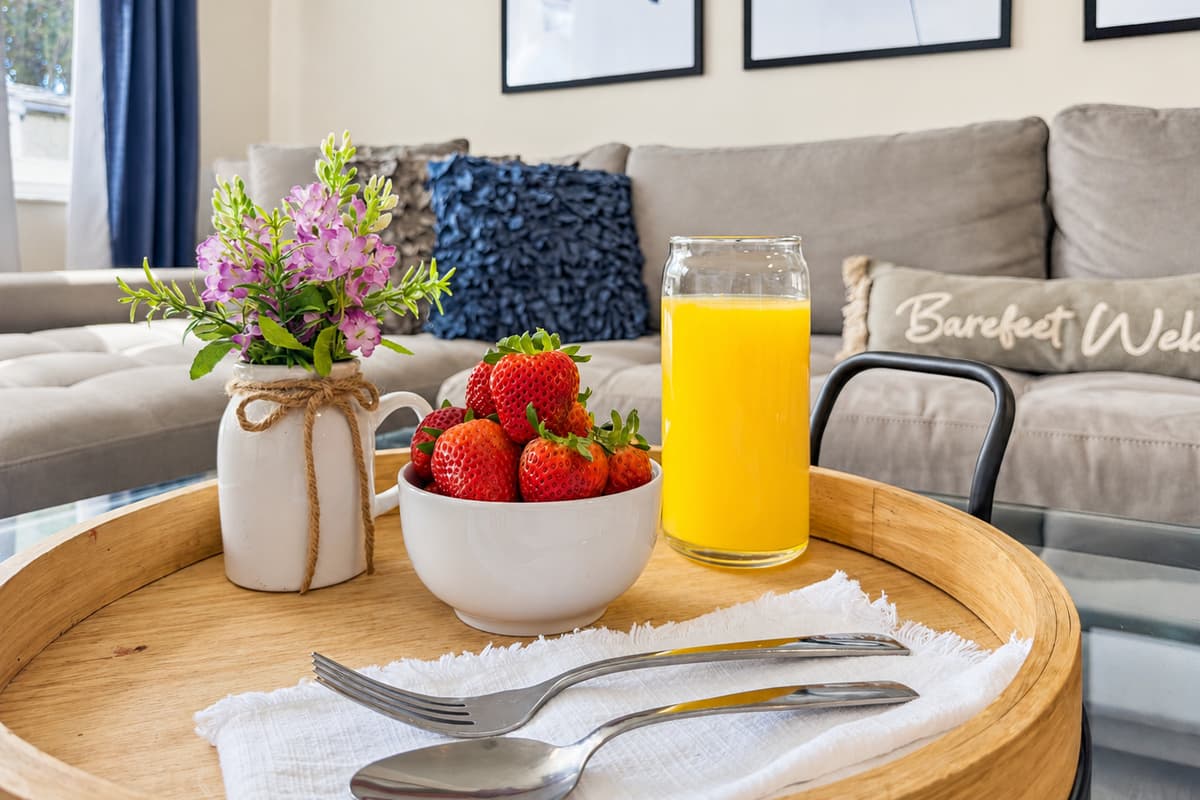 Start your mornings with fresh coffee and breakfast in this welcoming vacation home.