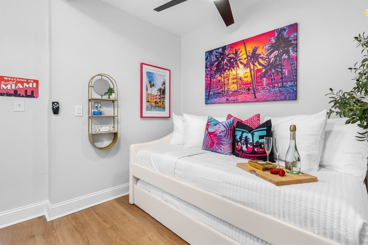 Offering a cozy corner for downtime, reading, or dreaming of the next day's seaside adventures.
