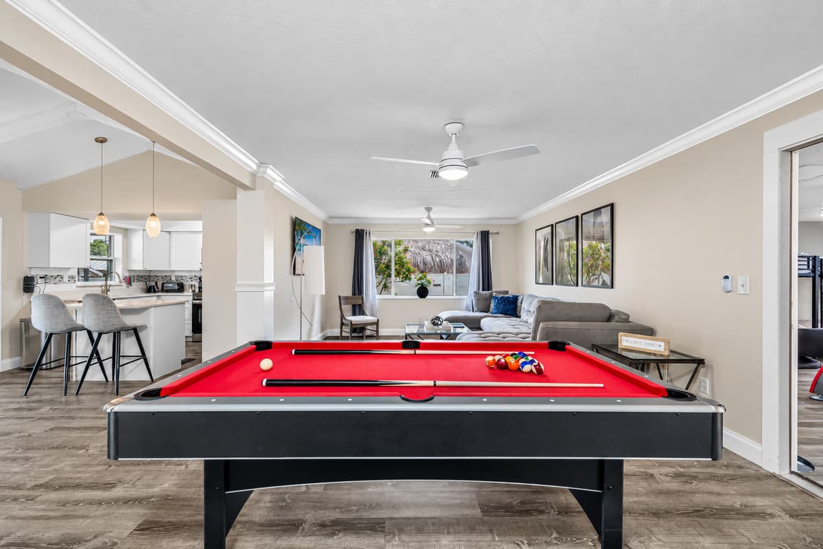 Have an amazing time playing competitive games after a dip in the pool. Kids and kids at heart will never feel bored when you stay in this stunning property. Book now!