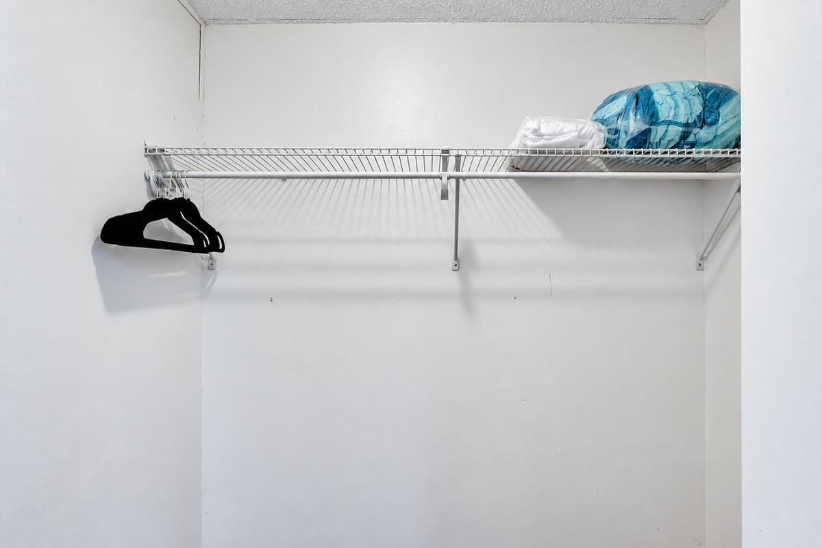 Laundry area's closet.