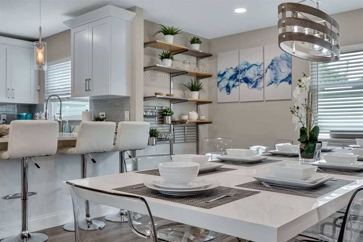 More than 8 people are coming over? We have stools on the kitchen island where others can still sit and enjoy their meals without feeling away from everyone! Don't hesitate to send us a message as soon as possible!