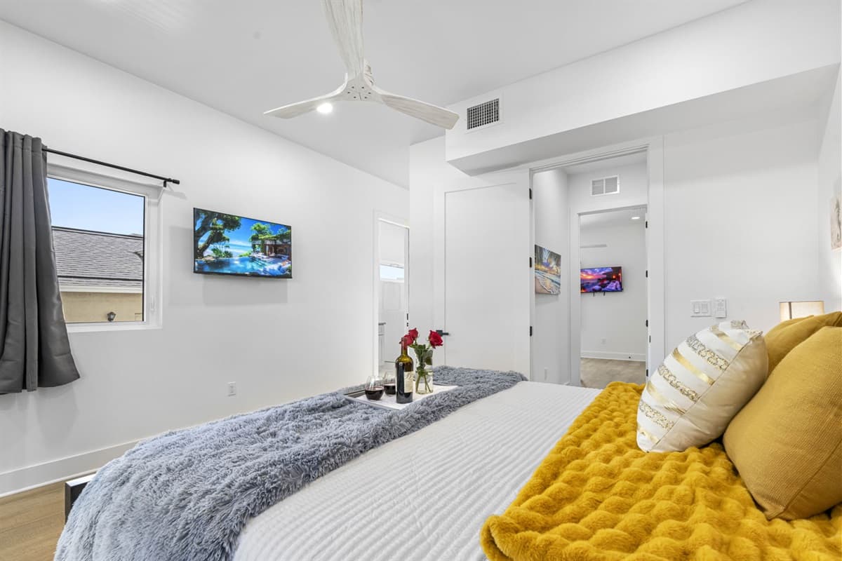 Featuring a king bed and ensuite bathroom.