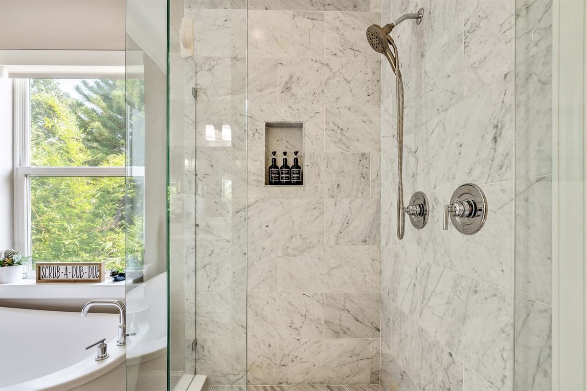 A spa-like atmosphere that invites you to unwind and indulge in a moment of self-care.
