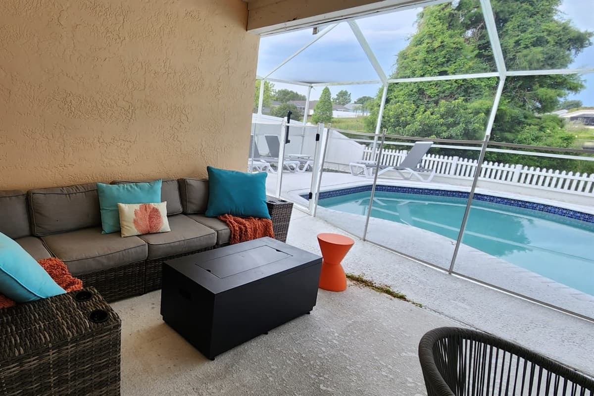 Step outside and be greeted by a sprawling patio that invites you to bask in the sun, unwind, and create lasting memories with family and friends.