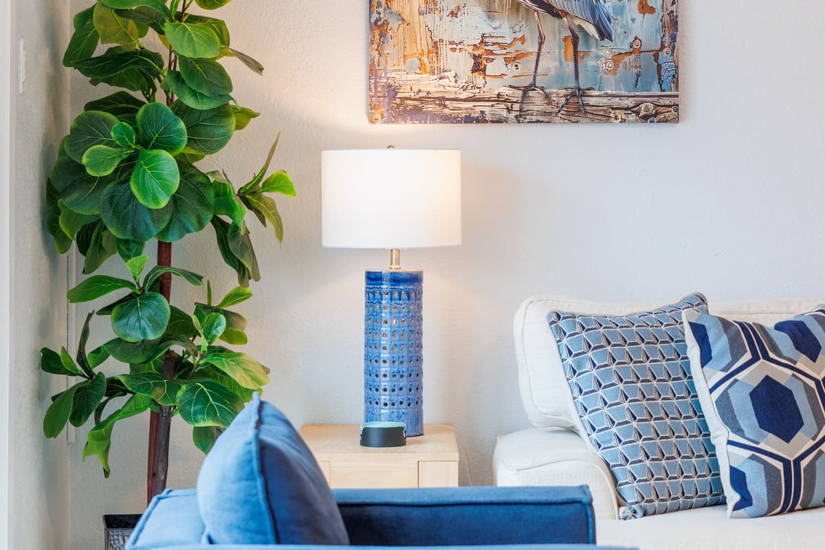 Living Room at Flamingo Palms.