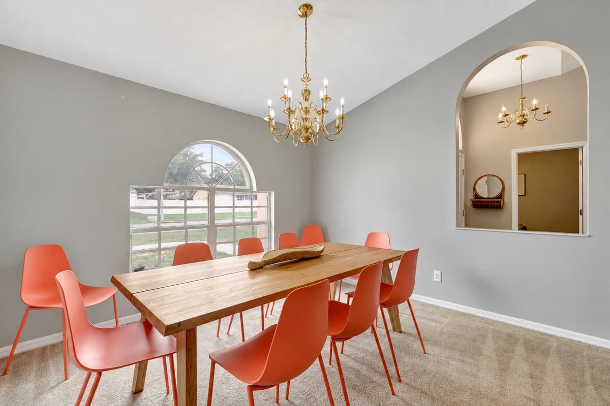 This beautiful dining table exudes timeless beauty and Its flawless design captivates the eye, inviting guests to gather around and indulge in memorable dining experiences. 