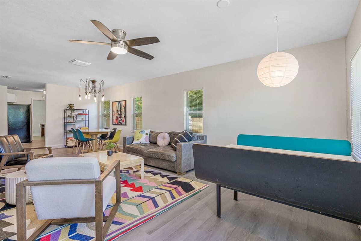We have a wonderful living area where you can spend time with your loved ones!