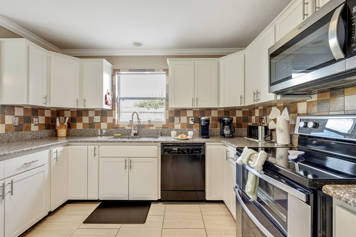 This well-appointed space is thoughtfully equipped with an abundance of supplies.