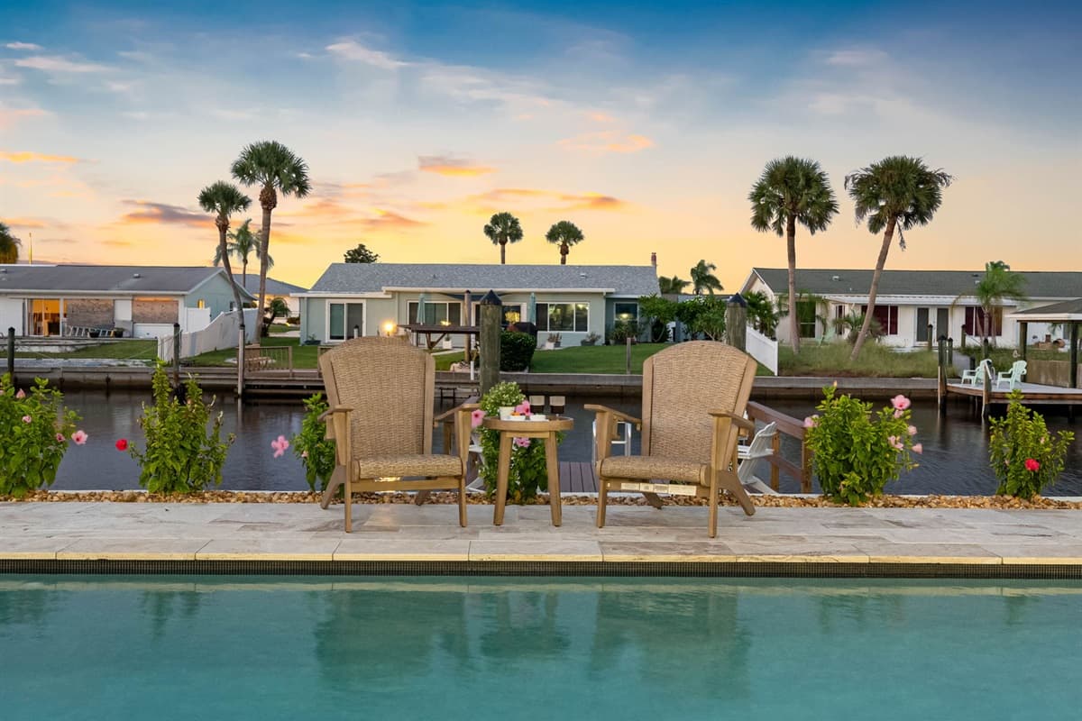 Relax in a setting that feels like a private resort right at home.