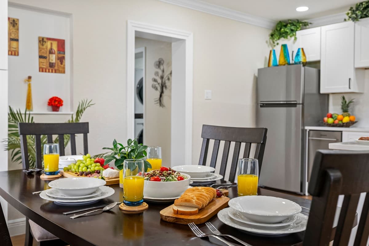 This cozy dining spot sets the tone for relaxed, quality time together.
