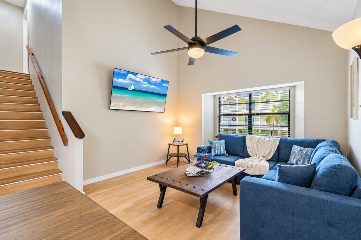 Sink into the luxurious comfort of our stunning living room.