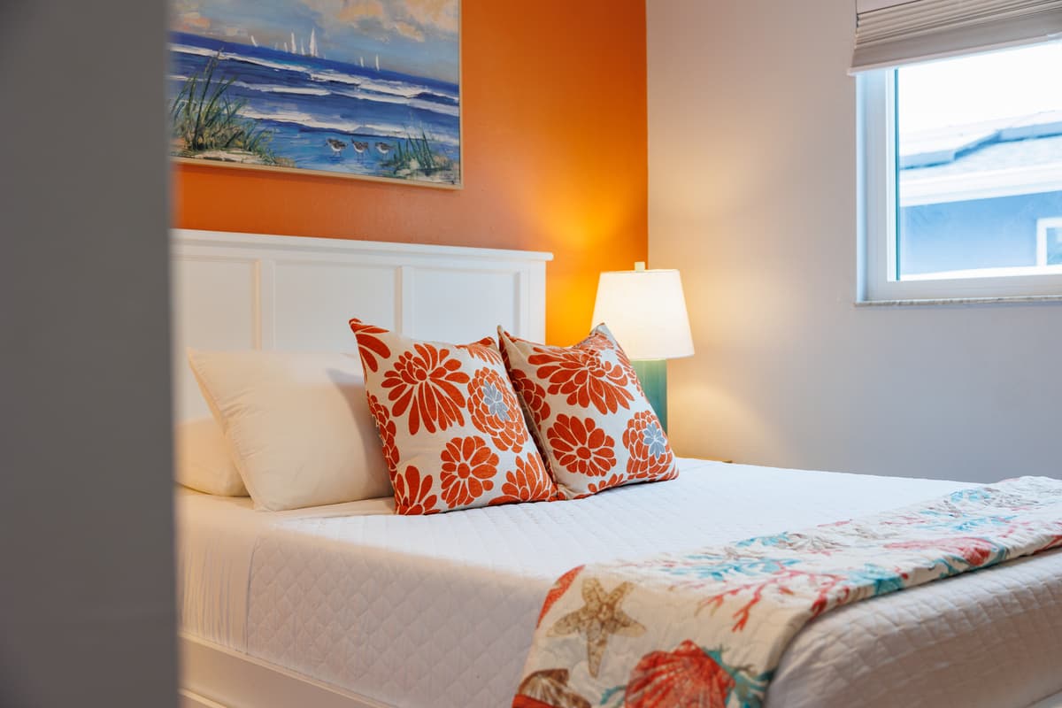 Bedroom details at Flamingo Palms.