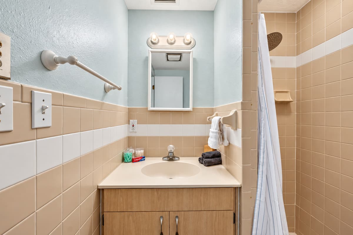 This pristine bathroom becomes an integral part of your stay – a space where the art of self-care is elevated to new heights.