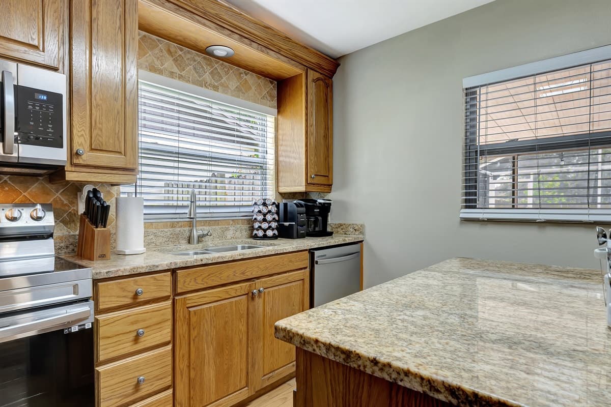 A kitchen that seamlessly blends style and functionality.