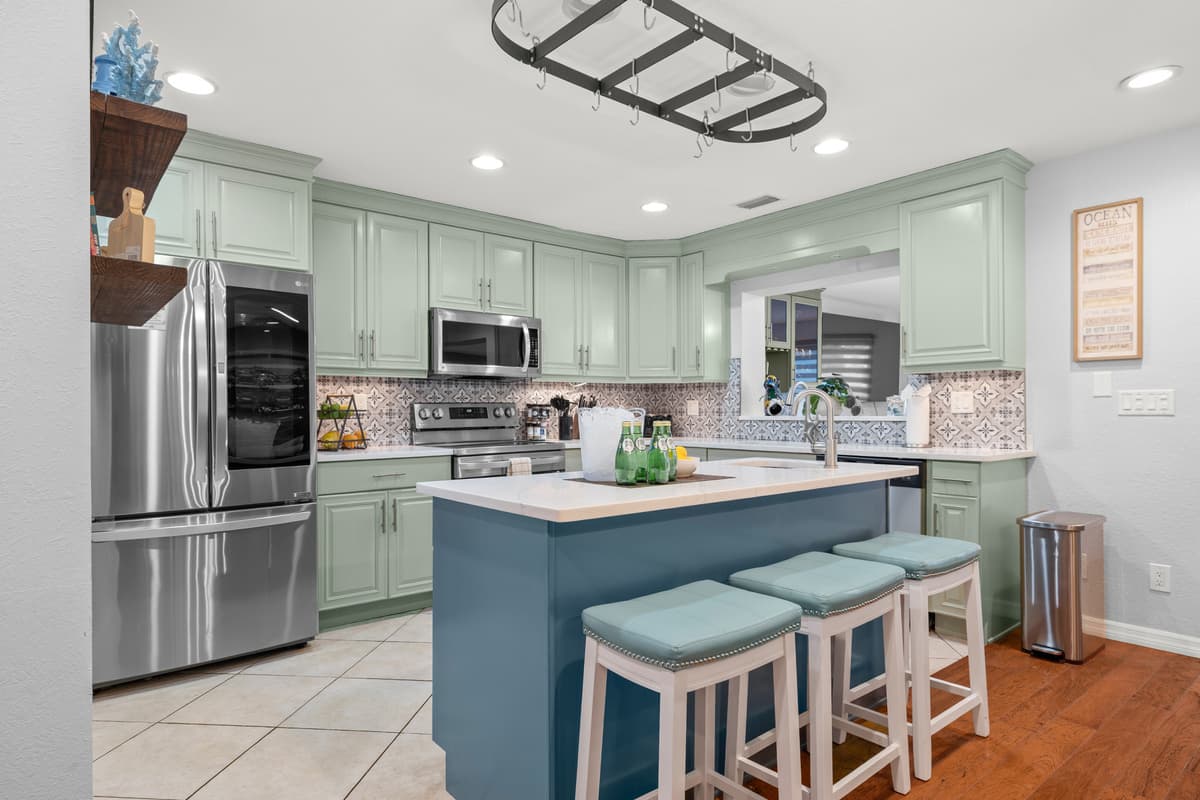 Kitchen at Flamingo Palms.