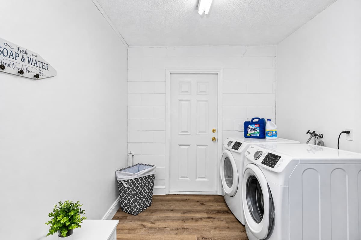 Never worry about soiled and dirty clothes because this property has a full sized washer and dryer. If you love this feature and think that it is for you, send us as inquiry as soon as possible!