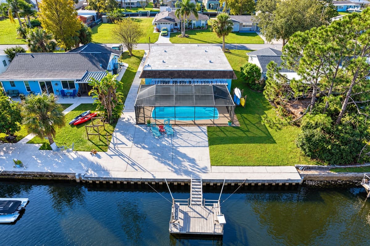 Aerial view of this immaculate property!