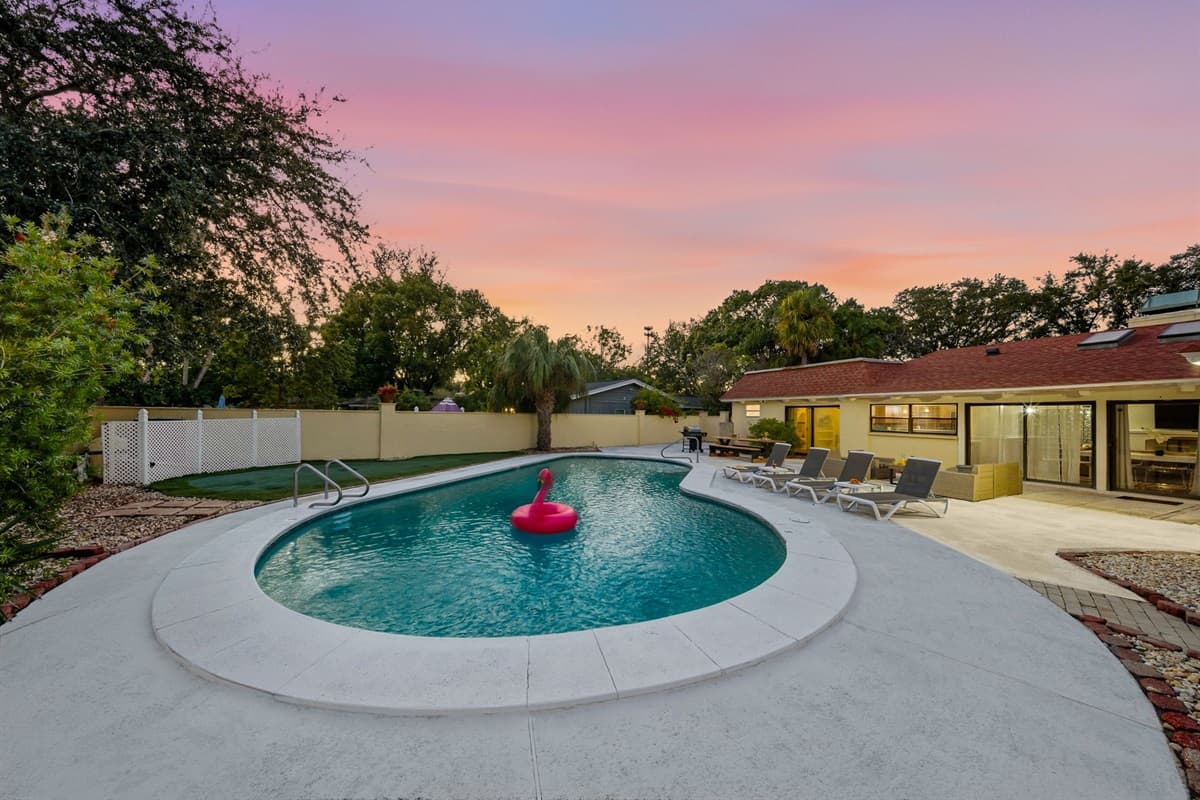 Whether swimming laps or floating the afternoon away, this clean, well-kept pool is perfect for guests who love both fun and relaxation.